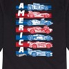 Boys' - Hot Wheels - America Red White and Blue Cars Long Sleeve Graphic T-Shirt - 2 of 4