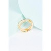 Slickblue Gold Double Band Ring, Chic and Elegant Design, Stylish Fashion Jewelry, 0.7" Diameter - 2 of 3