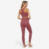 Anna-Kaci Active Women's Seamless Ribbed Workout Set with High Waist Leggings and Racerback Sports Bra - 3 of 4