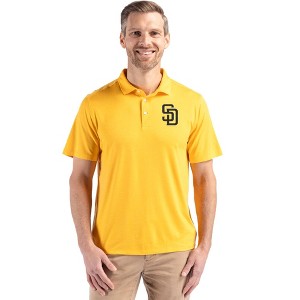 San Diego Padres Cutter & Buck Coastline Epic Comfort Recycled Mens Polo - 1 of 1