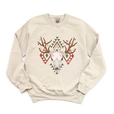 Simply Sage Market Women's Graphic Sweatshirt Christmas Bull