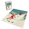The Whiskey Ginger Retro Skiing Couple Jigsaw Puzzle - Deny Designs - 2 of 2