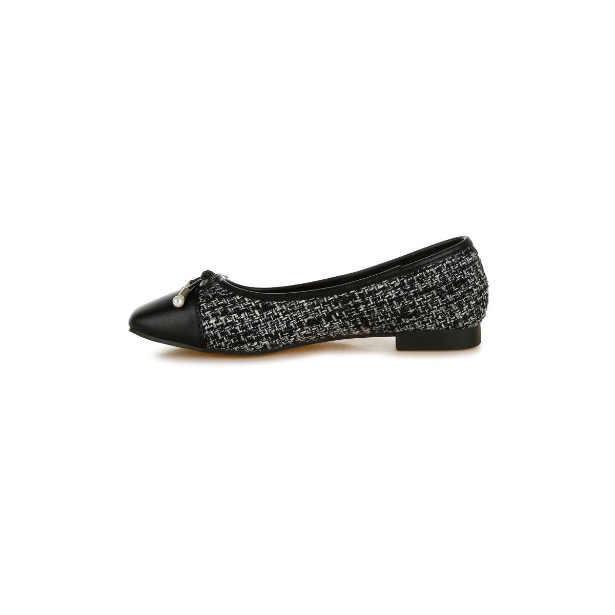 Обувь London Rag Womens Acino Faux Leather Bow Detail Ballerinas 9 — фото 6