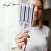 Marilyn Monroe Triple Barrel Hair Waver – 1" Ceramic Barrels with Adjustable Heat Settings & Swivel Cord - 4 of 4