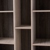 Multi-Function Cabinet Bookcase with Open Shelves, Tall Storage Organizer with Iron Legs, Modern Particle Board Bookshelf for Living Room, Office - 4 of 4