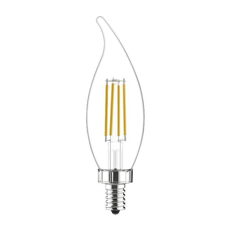 GE 2pk 5.5 Watts Soft White Candelabra Base LED Decorative Light Bulbs, 4 of 7