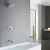 Sumerain Tub and Shower Faucet Set with BrassValve Included, Shower System with Tub Spout Chrome - 2 of 4