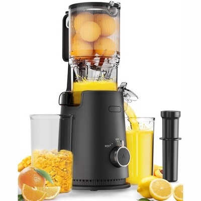 ECOSELF Cold Press Juicer,juicer machine with 4.35" Large Feed Chute Fit Whole Fruits and Vegetables & Easy to Clean