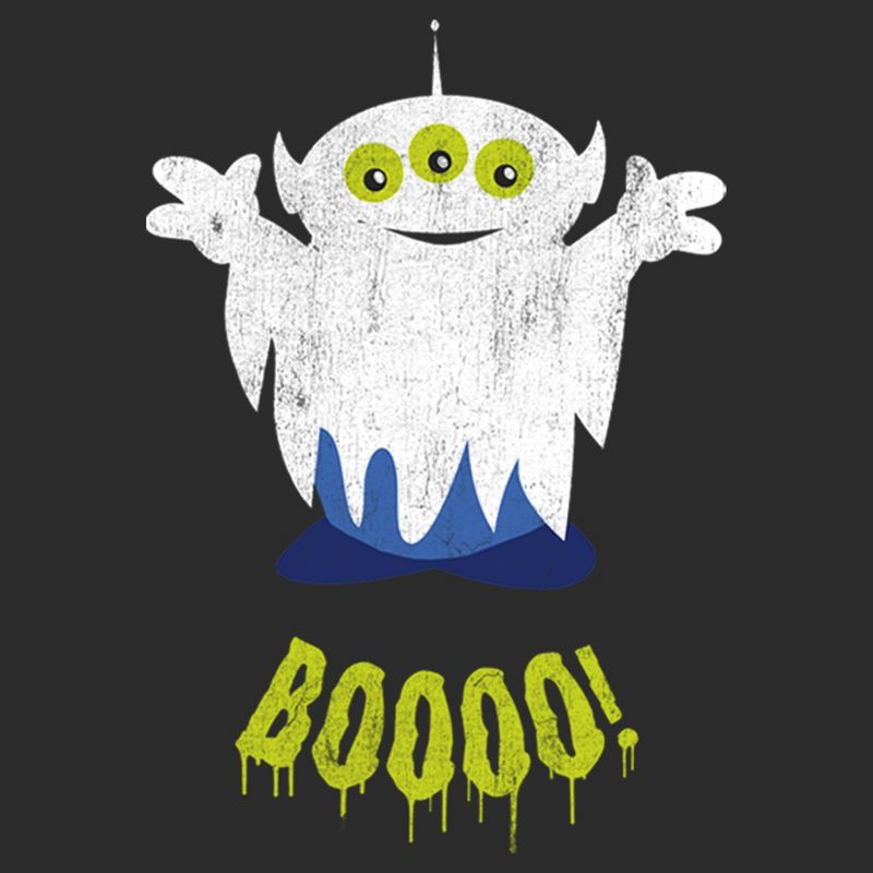 Women's Toy Story Halloween Squeeze Alien Boo Ghosts T-Shirt, 2 of 5