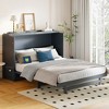 CLIHOME Queen Size Murphy Bed with Large Drawer, USB Ports and Outlets - 2 of 4
