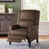 MAYEERTY Coffee Faux Leather Pushback Recliner Chair Ergonomic Design for Living Room Bedroom RV - 3 of 4