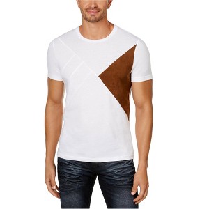 I.N.C International Concepts Mens Faux-Suede Basic T-Shirt, White, XXX-Large - 1 of 1