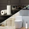 Evideco French Home Goods 4-Roll Wire Chrome Freestanding Toilet Paper Reserve or Paper Towel Holder - 3 of 4