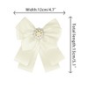 Elerevyo Women's Ribbon Brooch Necktie Pin Bow Tie with Pearl - 2 of 4