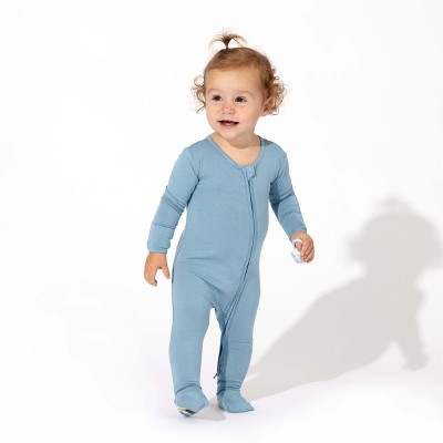 Bellabu Bear Baby Oasis Teal Bamboo Convertible Footie