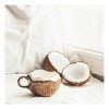 High-Aesthetic Ceramic Coffee Mug for Office - Creative Two-Tone Milk Mug with a Unique and Elegant Coconut Shell Design - 2 of 4