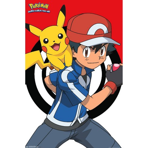 34 X 22 Pokemon: Ash And Pikachu Premium Poster - Trends International :  Target