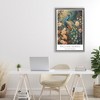 Stupell Industries Vintage Morris Inspired Blue Peacock Floating Frame Canvas Art, Gray, 21" x 31" - 3 of 4