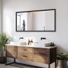 Vynxaria 60"x30" Oversized Modern Rectangle Bathroom Mirror with Balck Frame Decorative Large Wall Mirrors for Bathroom Living Room - 3 of 4