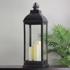 Northlight 28" Gold Brushed Black Lantern With Flameless LED Candles - 3 of 4