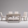6-Pieces Rustic Rectangular Wood Tone Top Dining Table with Chair and Bench Set for Farmhouse Kitchen 6-Seats - 2 of 4