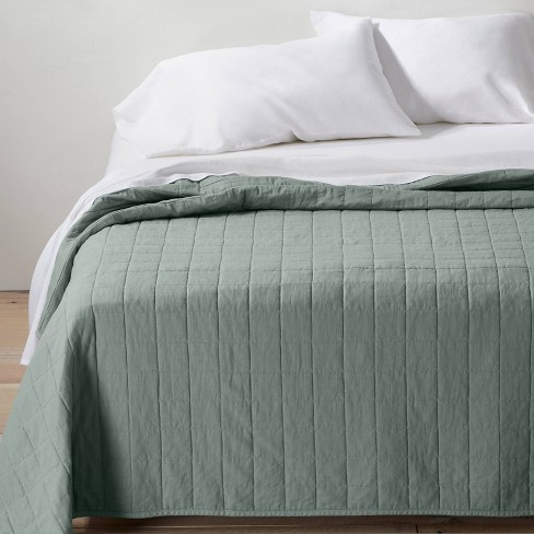 King Linen Duvet & Sham Set Sage Green - Casaluna™