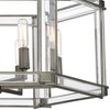 Minka Lavery Antique Nickel Chandelier 24" Wide Industrial Clear Acrylic 6-Light Fixture for Dining Room House Foyer Kitchen Home - 3 of 4