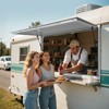 VEVOR Concession Window 53x33 in, Aluminum Alloy Frame Service Window for Food Truck, Up to 85 Degrees Stand Serving Window, White - 2 of 4