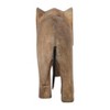 Sagebrook Home 8" Wooden Elephant Decor - Contemporary Rustic Brown Elephant Statue for Home or Office Decor - Decorative Animal Elephant Sculpture - 4 of 4