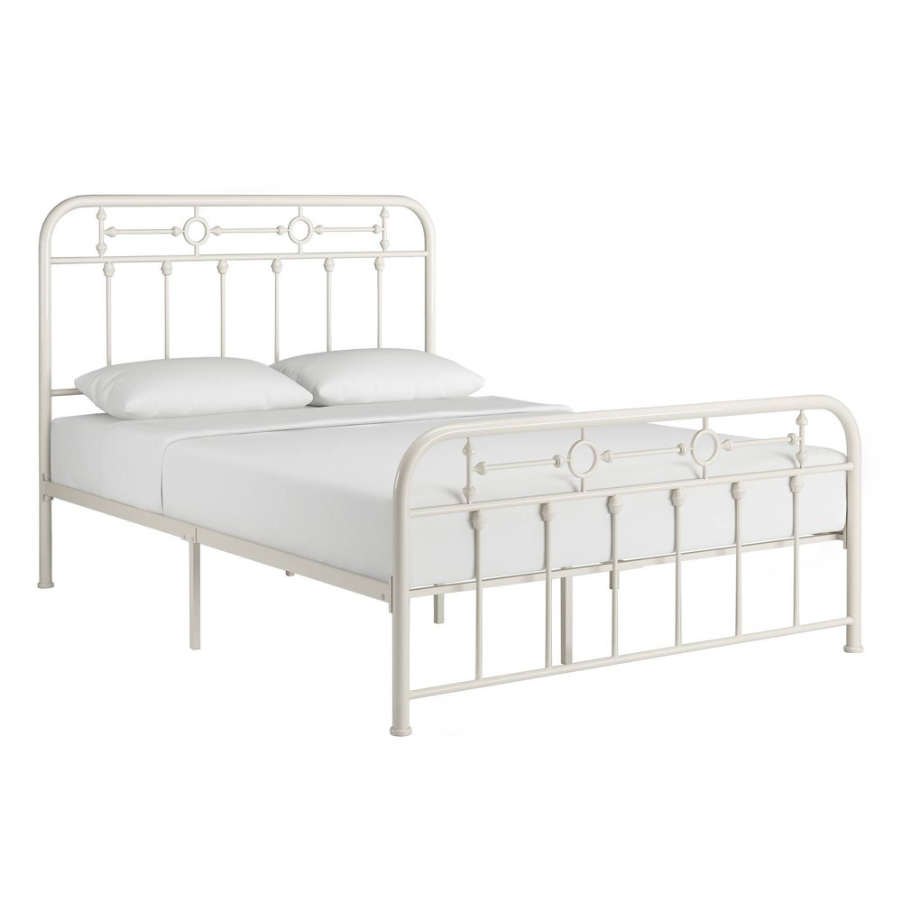 Photos - Bed Full Wilson Metal Spindle Platform  White - Inspire Q