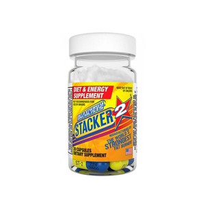 Stacker 2 Herbal Fat Burner Capsules Ephedra Free 20 Ct Bottle - 1 of 3
