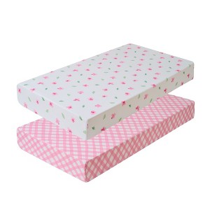 Crib & Toddler Bed Sheets for Baby Girls and Boys, 2-Pack Fitted Mattress Sheets by Sweet Home Collection® - 1 of 4