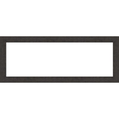 Amanti Art Rustic Plank Espresso Narrow Framed Dry Erase Magnetic Board