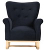 PAGED Velvet Accent Chair with Plush Cushioning, Modern Rocking Chair for Bedroom, Living Room, Nursery, Gray - 4 of 4