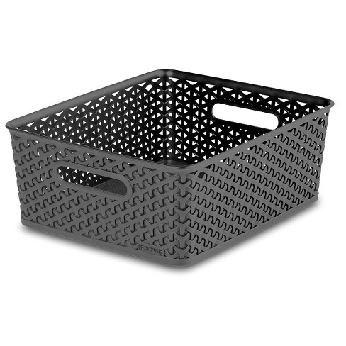 Y-Weave Medium Storage Bin Gray - Room Essentials™ : Target