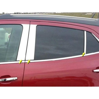 QAA is Compatible with 2013-2020 Buick Encore 6 Piece Stainless Pillar Post Trim PP53561