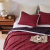 Plaid Fur Quilt Set - Levtex Home - 3 of 4
