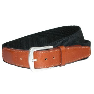 CrookhornDavis Men's Newport Pique Cotton Woven Elastic Belt - 1 of 2