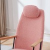 Kumasinova Adjustable Headrest Pillow Modern Rocking Chair,Accent Rocker with Plush Teddy Fabric for Living Room&Bedroom,250lbs Max - 2 of 4