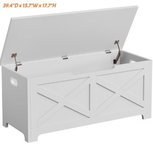 Storage Chest Wooden Toy Storage Bench, Modern Style Lift-Top Toy Chest with Safety Hinge for Entryway Supports 300 Lb - 1 of 4