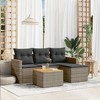 vidaXL Garden Sofa Set Grey - 2 of 4