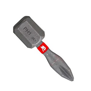 Diablo Phillips #1 X 1 in. L Driver Bit Black Oxide 5 pk - 1 of 2