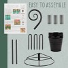 Esterno Hanging Flower Pot Tiered Stand; Metal Outdoor Stacking Planter - 3 of 4