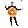 HalloweenCostumes.com One Size Fits Most   Eggo Waffle Adult Costume, Brown/Yellow/Orange - 2 of 4