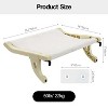 Mewoofun Pet Toy Window Sill Mount Cat Perch for Indoor Cats, Lounge Mount Pet Hammock with Hook, No Drilling or Suction Cup, White, 23.2"*14"*7" - 3 of 4
