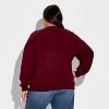 Women's Dr Pepper Bow Fleece Graphic Sweatshirt - Burgundy - 3 of 4