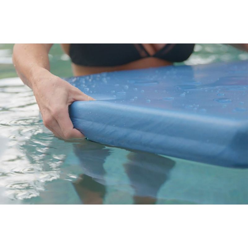 TRC Recreation Ultra Sunsation 2.5" Thick Vinyl Coated Foam Pool Lounger Swim Float Mat with Roll Pillow for Head and Neck Support, 6 of 9