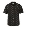 Tipsy Elves Men's Black Rainbow All The Way Button Down Shirt: Size Large - 3 of 3