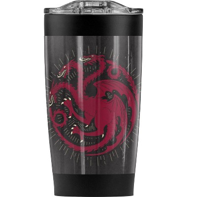 Game Of Thrones Targaryen Sigil Steel Tumbler 20oz Coffee Travel Mug