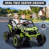 24V Kids Ride On Utv,2-Seater 4WD Off Road Electric Vehicle with Remote Control - 3 of 4